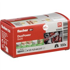 Fischer DuoPower 5x25 100 pz.