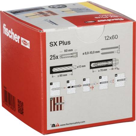 Fischer tasselli SX Plus 12x60 25 pz.