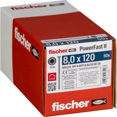 Fischer PowerFast II 8,0x120 TK TX TG blvz 50 2