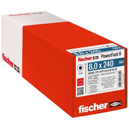 Fischer PowerFast II 8,0x240 TK TX TG blvz 50