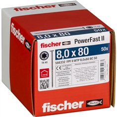 Fischer PowerFast II 8,0x80 TK TX TG blvz 50 2