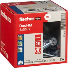 Fischer DuoHM 4x55 S TX 25 pz.