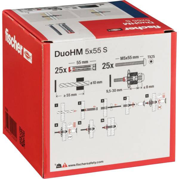 Fischer DuoHM 5x55 S TX 25 pz.