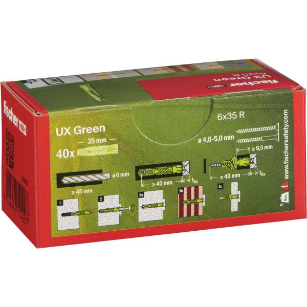 Fischer tassello univ. UX verde 6x35 R