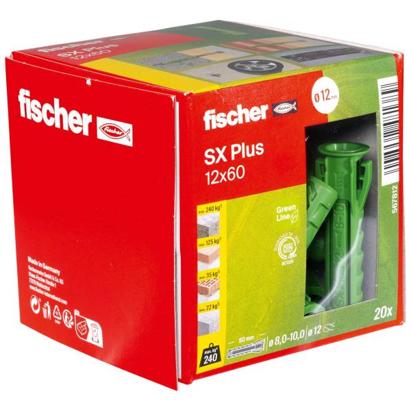 Fischer Tasselli SX Plus verde 12x60