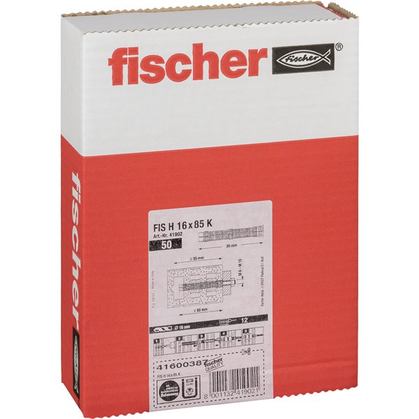 Fischer manicotto di ancoraggio FIS H 16x85 K 50 pz.