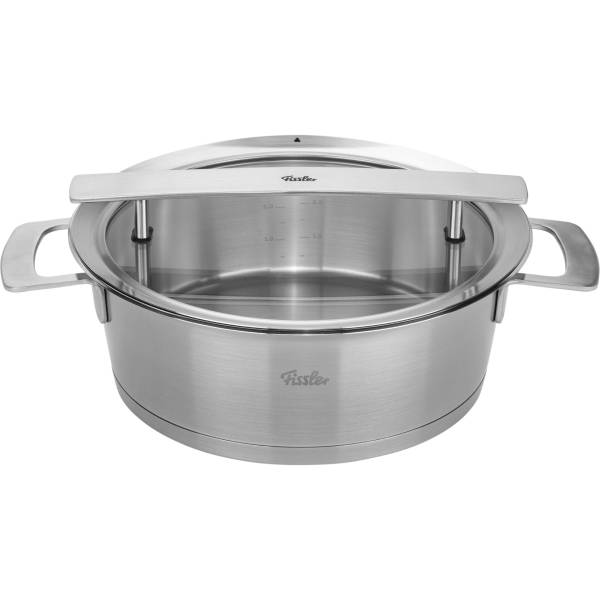 Fissler Phi Collection Braten- topf mit Glasdeckel 24 cm, 3,9L