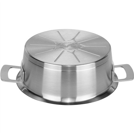 Fissler Phi Collection Braten- topf mit Glasdeckel 24 cm, 3,9L