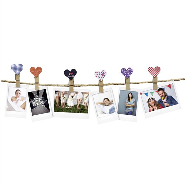 Fujifilm Instax Design Clips 10p.a forma di cuore con magnete