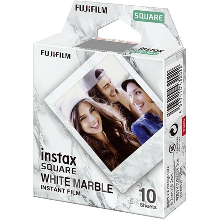 1 Fujifilm instax Square Film bianco marble