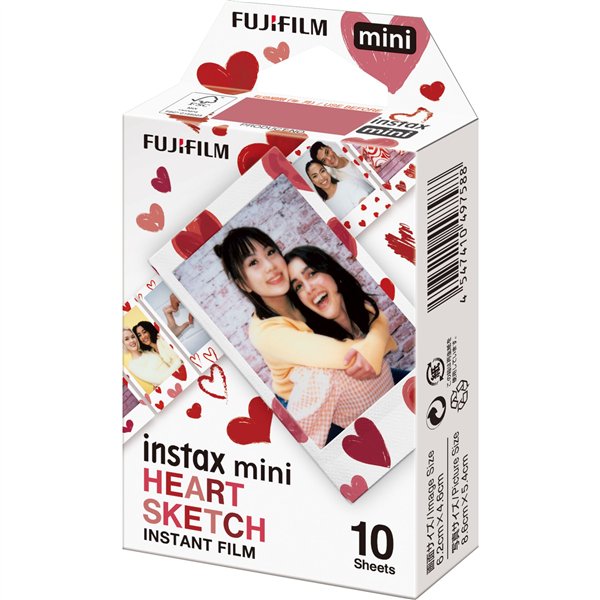 Fujifilm instax mini Film Heart Sketch