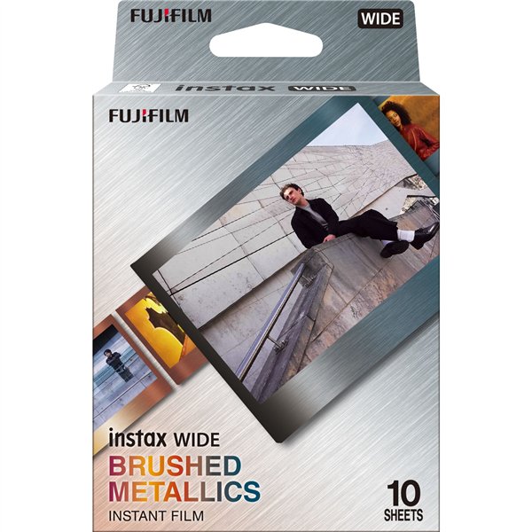 1 Fujifilm instax pellicola larga, metallo spazzolato