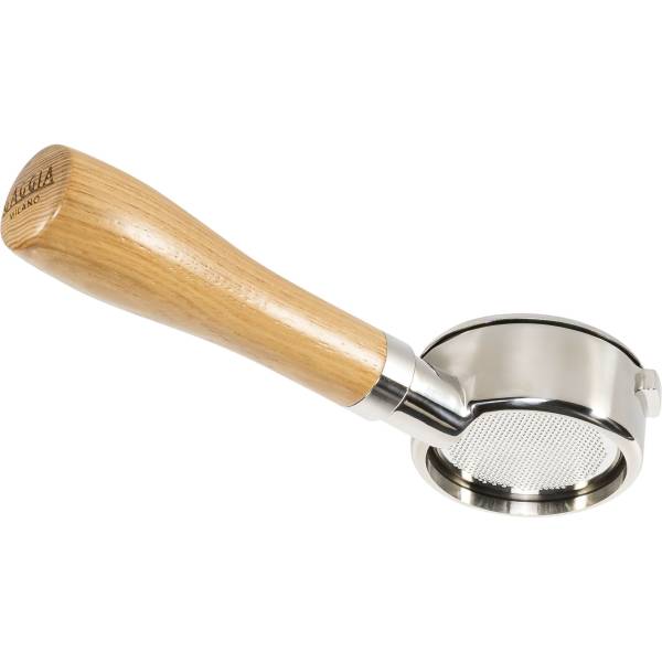 Gaggia Holzsiebträger bodenlos Edelstahl und Eschenholz