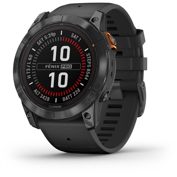 Garmin Fenix 7X Pro Solar (26mm) nero/grigio ardesia
