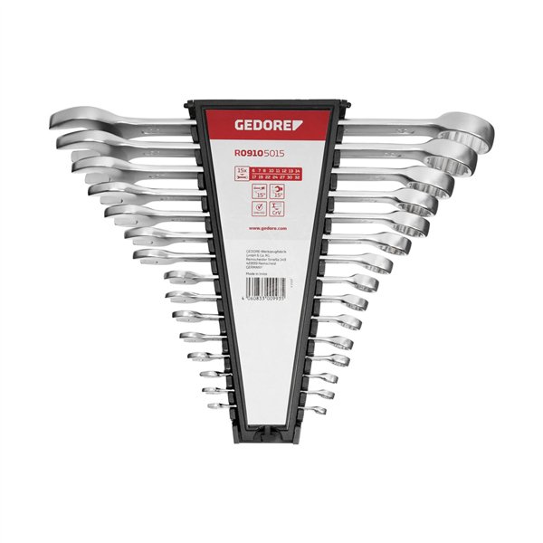 GEDORE red serie chiavi combinate metriche, 15 pz.