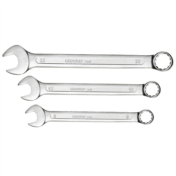 GEDORE red serie chiavi combinate metriche, 17 pezzi