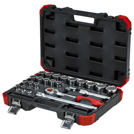 GEDORE red set chiavi a bussola 1/2  24 pz. 12 lati