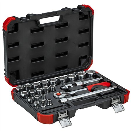 GEDORE red set chiavi a bussola 1/2  24 pz. 12 lati
