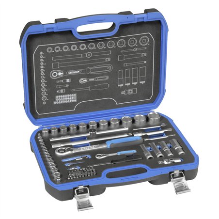 GEDORE set chiavi a bussola 1/4 + 1/2   69 pz.