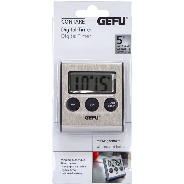 Gefu timer digitale argento