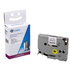 G&G nastro 9mm x 8m ne-bi. comp. c. Brother TZe-221