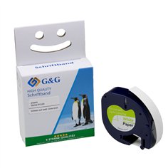 G&G nastro 12mm x 4m ne-bi. comp. c. Dymo S0721520/ 91220