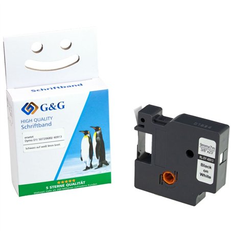 G&G nastro 9mm x 7m ne-bi. comp. c. Dymo D1/ 40913/ S072068