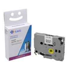 G&G nastro 6mm x 8m ne-bi. comp. c. Brother TZe-211