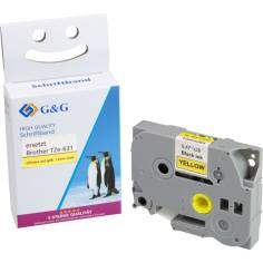 G&G nastro 12mm x 8m ne-gia. comp. c. Brother TZe-631