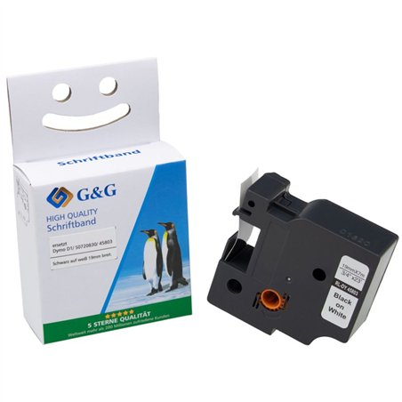G&G nastro 19mm x 7m ne-bi. comp. c. Dymo D1/ 45803/ S072083