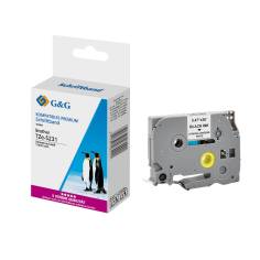 G&G nastro 12mm x 8m ne-bi. comp. c. Brother TZe-S231