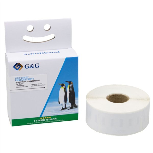 G&G etichette 19mm x 51mm ne-bi comp. c. Dymo 11355/ S0722550