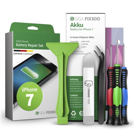 GIGA Fixxoo iPhone 7 batt. Set completo