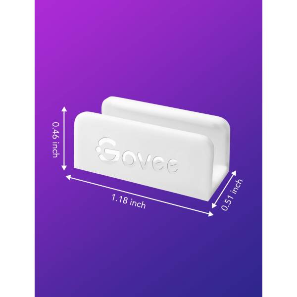 Govee 20x Clips Mounting Bracket for Neon LED strip H61A1 profile