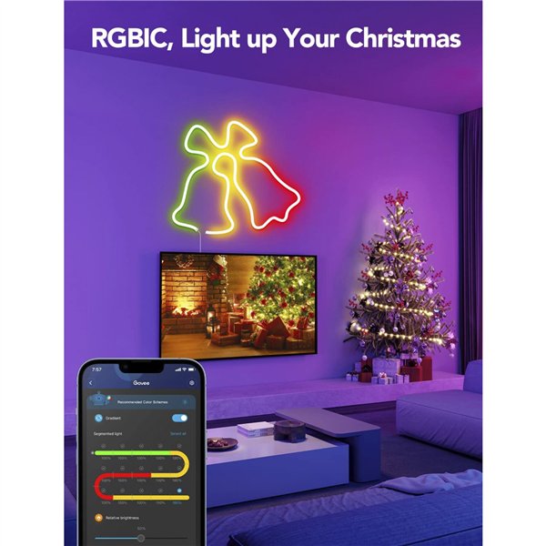 Govee 20x Clips Mounting Bracket for Neon LED strip H61A1 profile