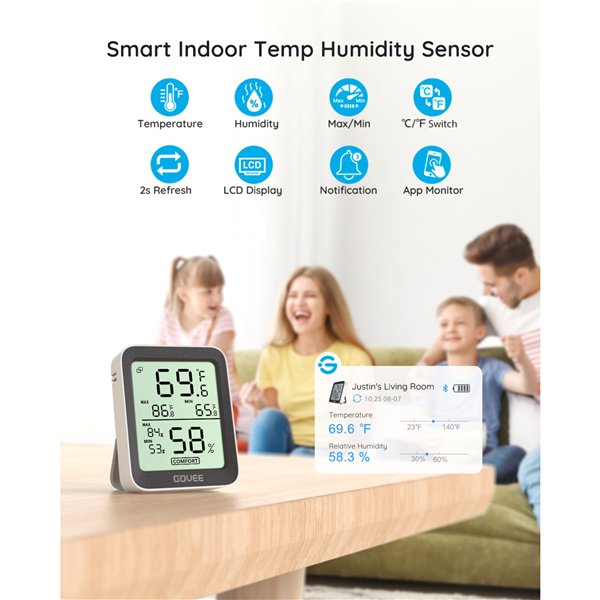 Govee - Bluetooth termometro igrometro con schermo