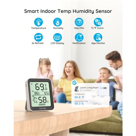 Govee - Bluetooth termometro igrometro con schermo