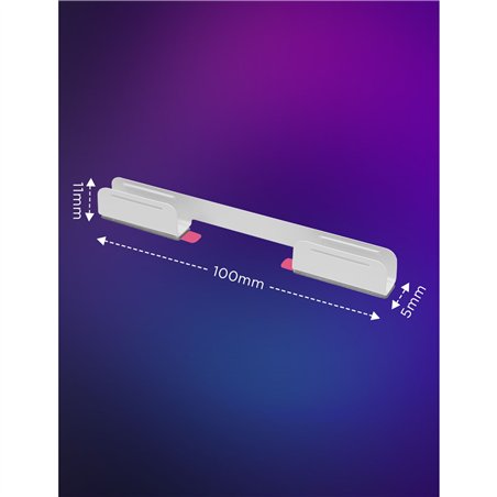 Govee Neon corda lumin. 2 Clips 5 pz. bianco