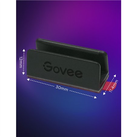 Govee Neon Rope Light 2 Bracket 20 pcs Black