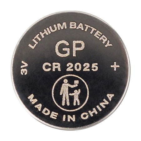 1x500 GP CR2025 Lithium 3V Knopfzelle BULK Schrumpfpack