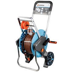 Gardena c.avvolgitubi AquaRoll M Easy Set, tubo 20m