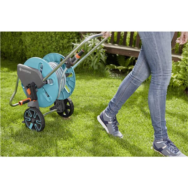 Gardena carrello avvolgitubi AquaRoll M tubo 20 m + access.
