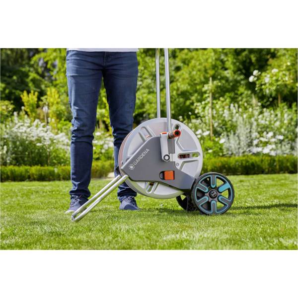 Gardena carrello avvolgitubi AquaRoll M Easy metallo set