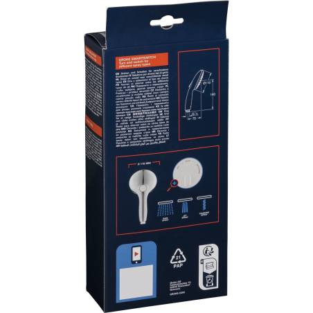 Grohe Tempesta 110 manopola doccia 3 getti