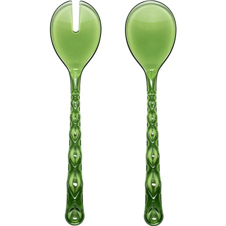Guzzini VANITY posate per insalata Water lily green