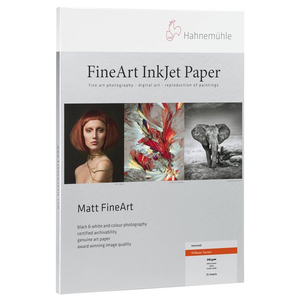 Hahnemühle William Turner   A 3+ bianco naturale, 190 g, 25 fogli