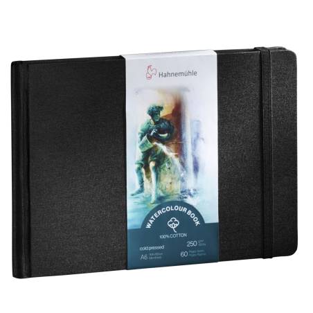 Hahnemühle libro p. acquer. A 6 formato paesaggio 60 p. 250 g