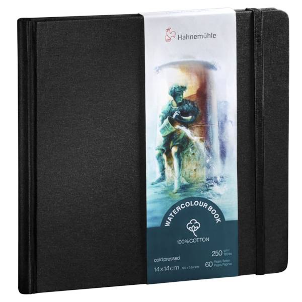 Hahnemühle libro p. acquerelli 14 x 14 cm 60 pagine 250 g