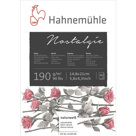 Hahnemühle quaderno schizzi Nostalgie A 5 50 fogli  190 g