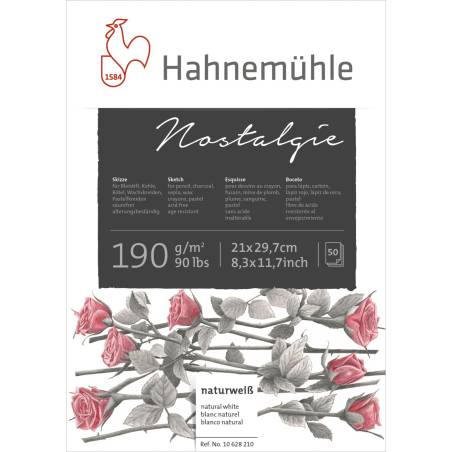 Hahnemühle quaderno schizzi Nostalgie A 4 50 fogli 190 g